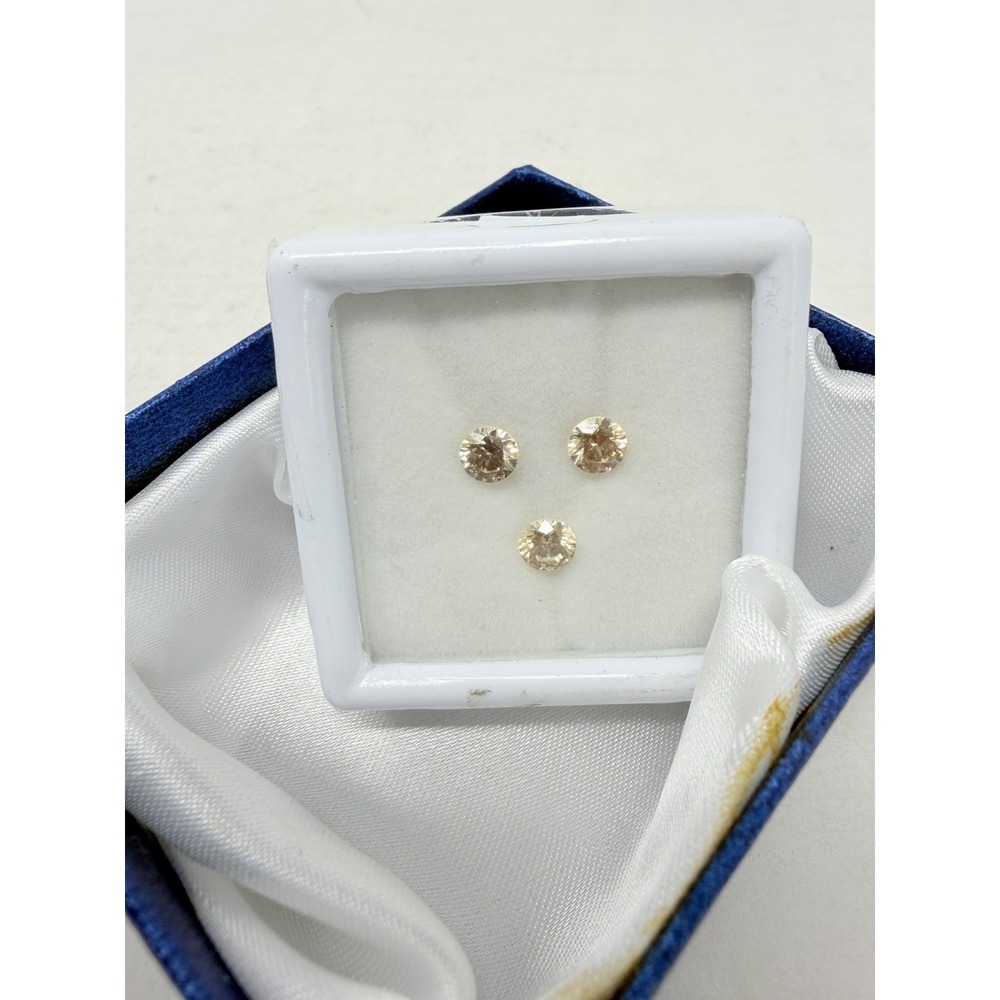 Shop LC Yellow Swarovski Zirconia 3 Loose Gemstones for Jewelry Making 5696
